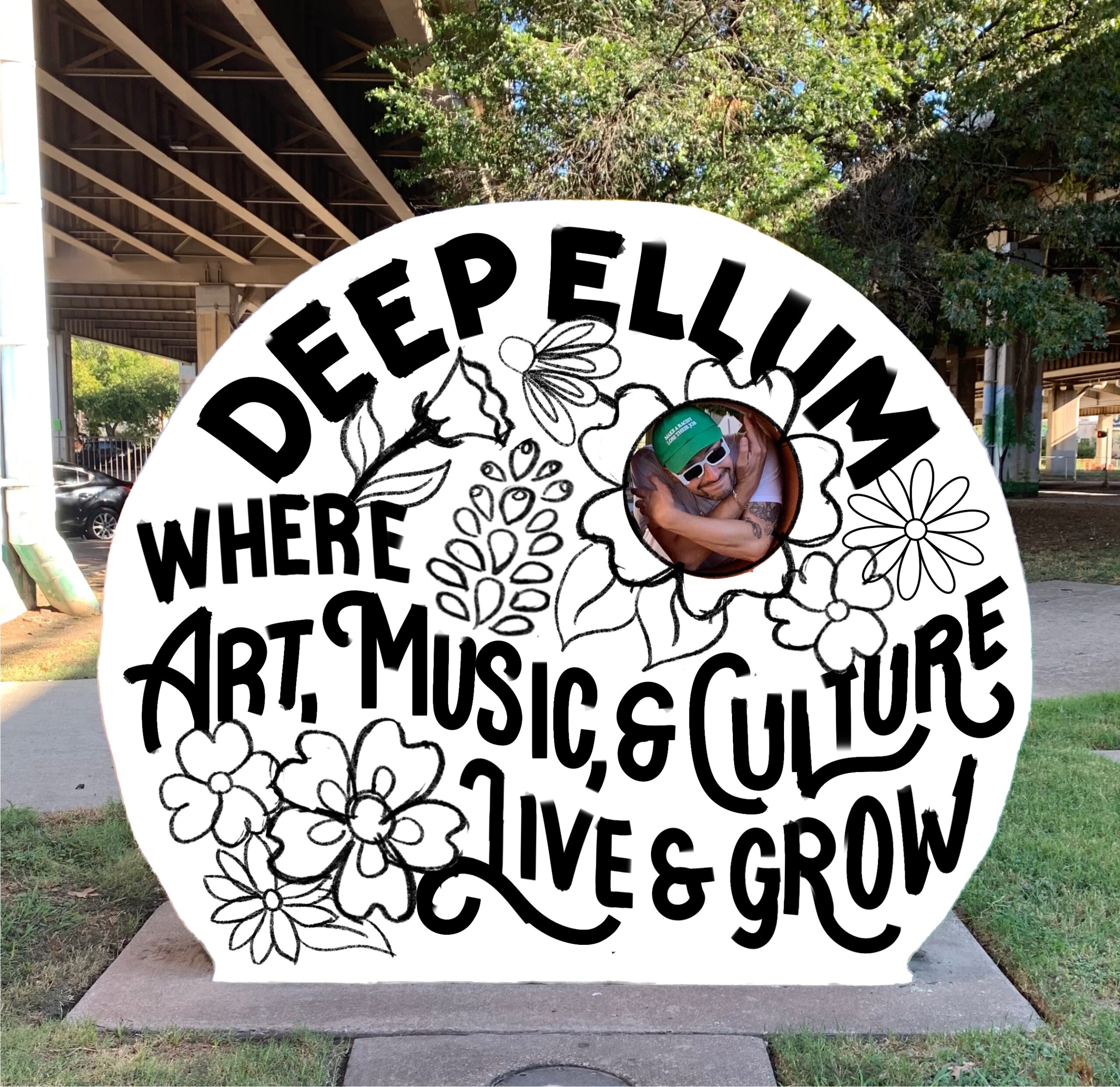 Mural design for the Deep Ellum Musical Art Garden