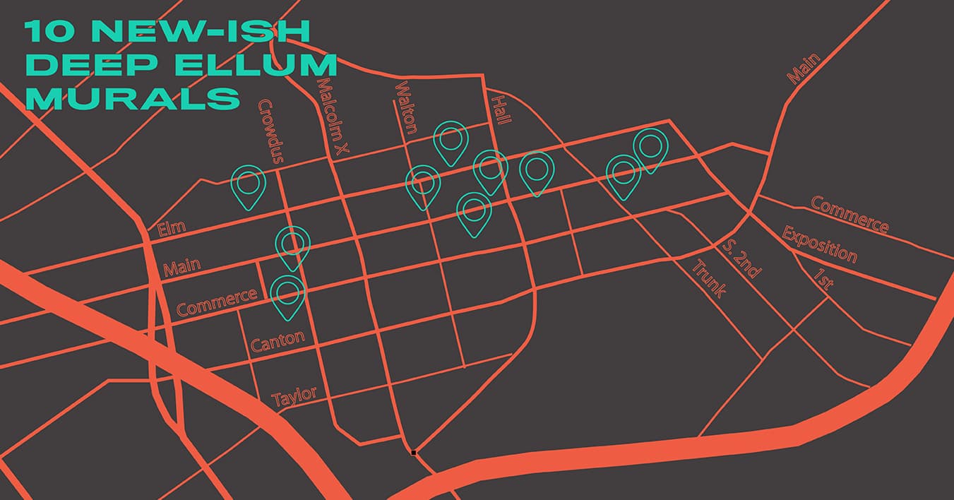 10 New-ish Deep Ellum Murals Guide